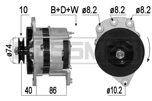 Alternator (209248A)