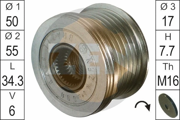 Alternator Freewheel Clutch (ZN5529)