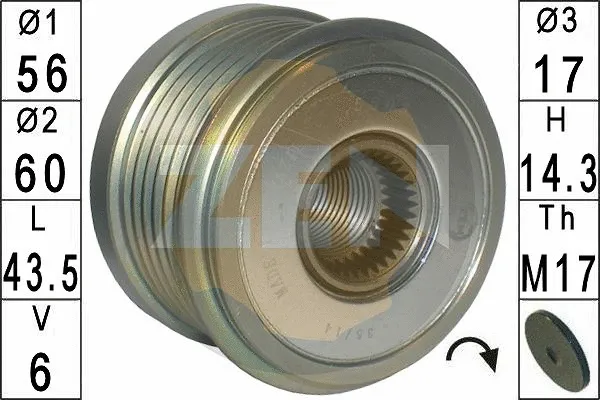 Alternator Freewheel Clutch (ZN5603)