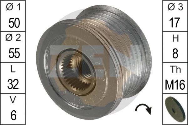 Alternator Freewheel Clutch (ZN5422)