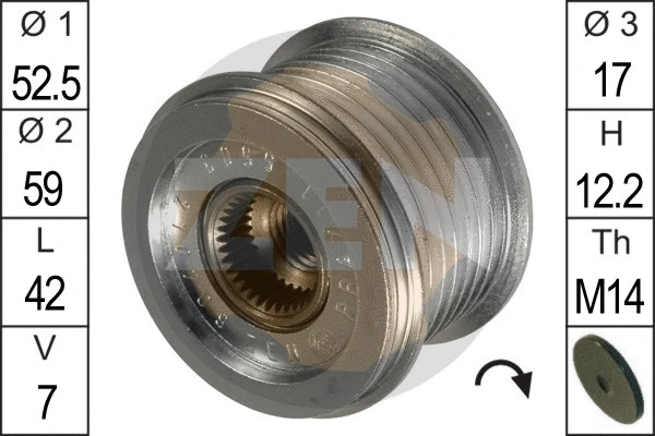 Alternator Freewheel Clutch (ZN5503)