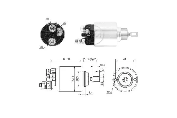 Solenoid Switch, starter (ZM2382)