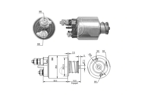 Solenoid Switch, starter (227059)