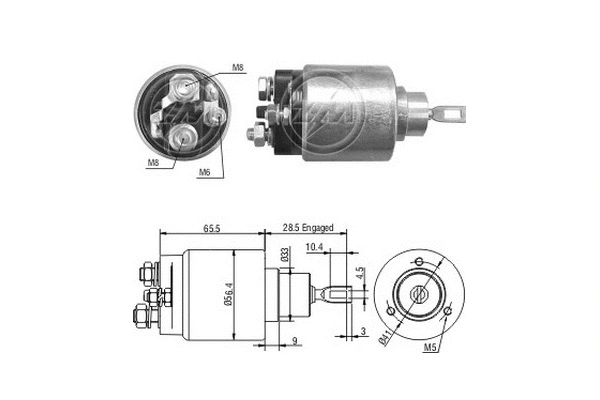 Solenoid Switch, starter (ZM3473)