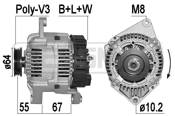 Alternator (210166A)
