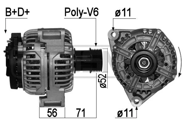 Alternator (209045A)