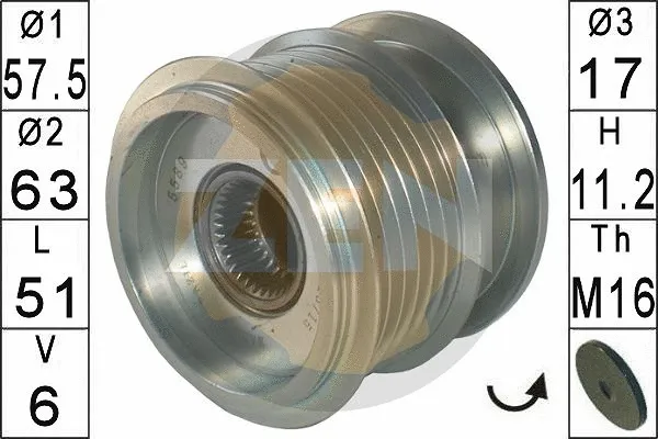 Alternator Freewheel Clutch (ZN5589)