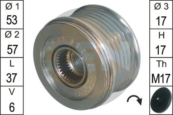 Alternator Freewheel Clutch (ZN5507)