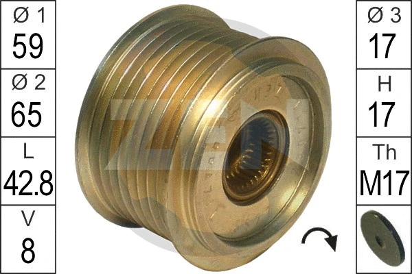 Alternator Freewheel Clutch (ZN5527)