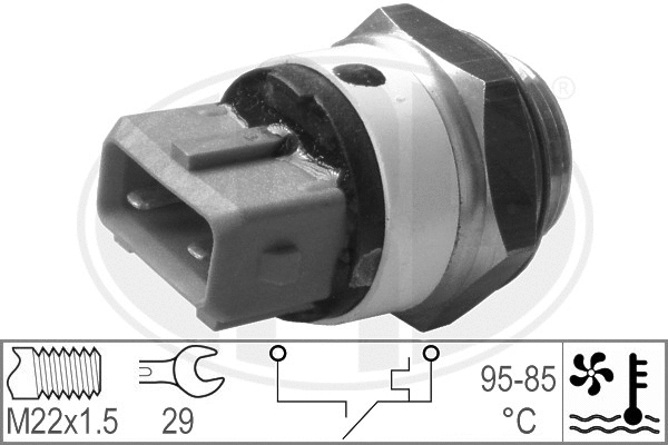 Temperature Switch, radiator fan (330180)