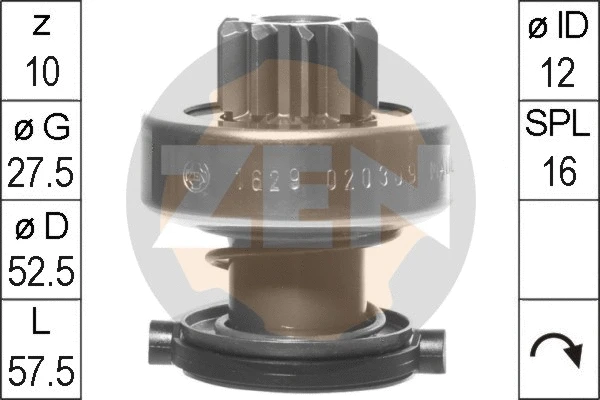 Freewheel Gear, starter (ZN1629)