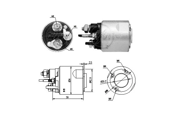 Solenoid Switch, starter (ZM4494)