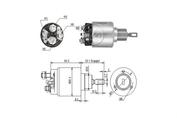 Solenoid Switch, starter (ZM475)