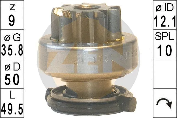 Freewheel Gear, starter (ZN1790)