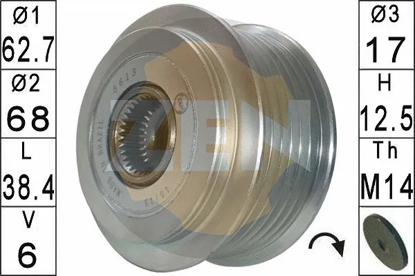 Alternator Freewheel Clutch (ZN5613)