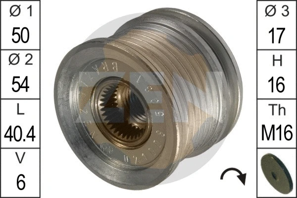 Alternator Freewheel Clutch (ZN5381)