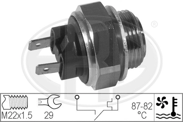 Temperature Switch, radiator fan (330170)