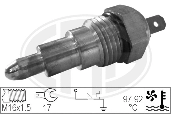 Temperature Switch, radiator fan (330176)