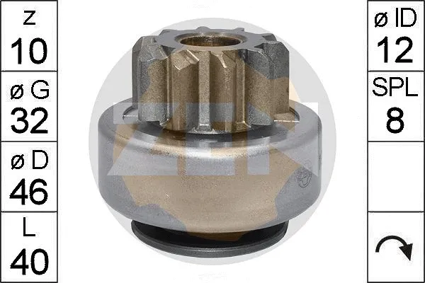 Freewheel Gear, starter (ZN1940)