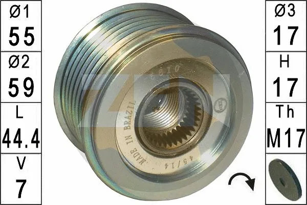 Alternator Freewheel Clutch (ZN5610)