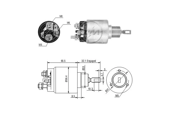 Solenoid Switch, starter (ZM473)