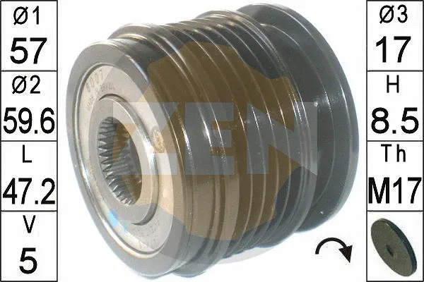 Alternator Freewheel Clutch (ZN6007)