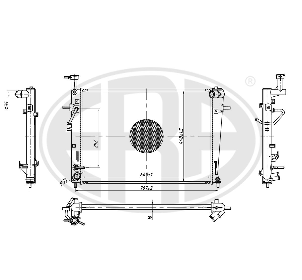 Radiator, engine cooling (673528)