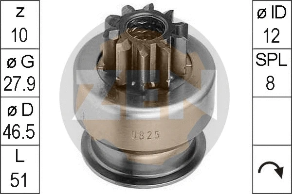 Freewheel Gear, starter (ZN0825)