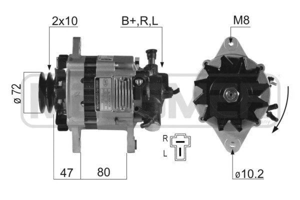 Alternator (210250A)