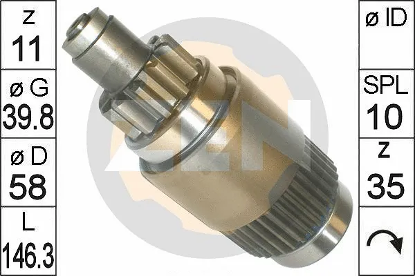 Freewheel Gear, starter (ZN1827)