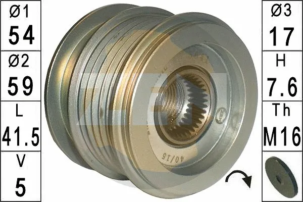 Alternator Freewheel Clutch (ZN5641)