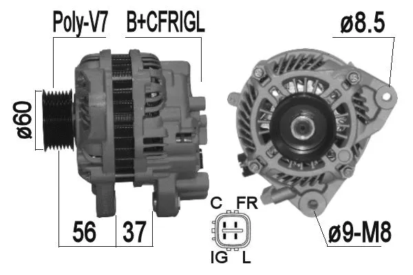 Alternator (209368A)