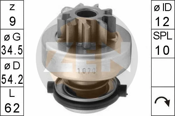 Freewheel Gear, starter (ZN1070)