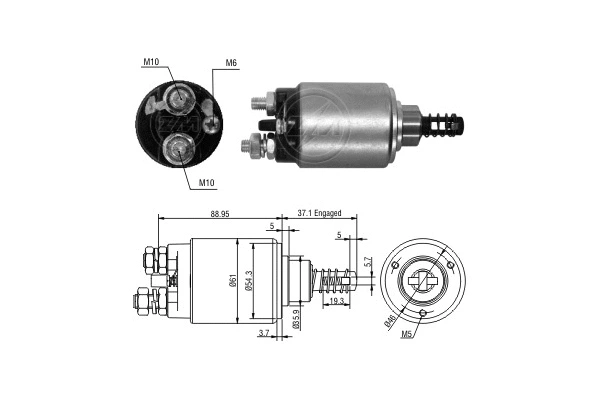 Solenoid Switch, starter (ZM9637)