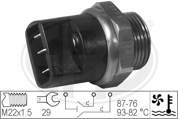 Temperature Switch, radiator fan (330212)