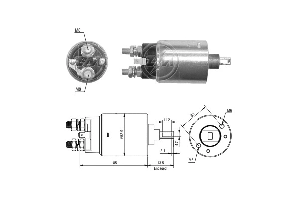 Solenoid Switch, starter (ZM2981)