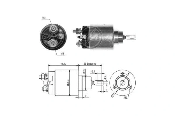 Solenoid Switch, starter (ZM478)