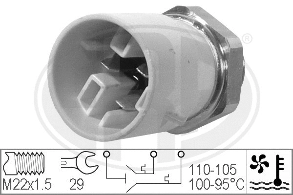 Temperature Switch, radiator fan (330299)