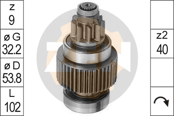 Freewheel Gear, starter (ZN0946)