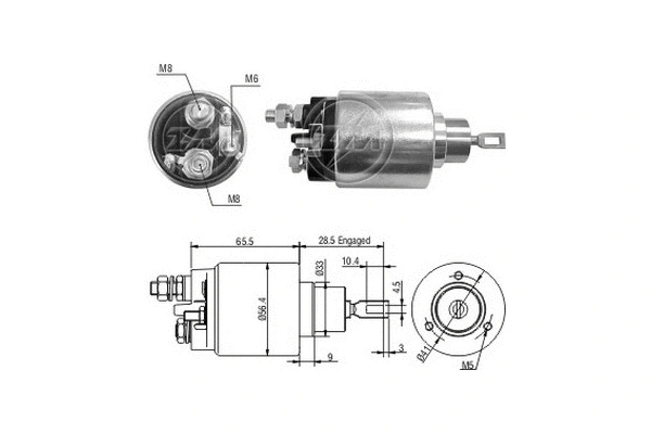 Solenoid Switch, starter (ZM2479)