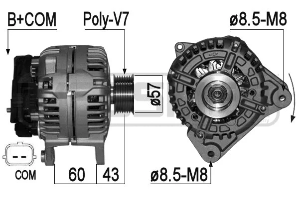 Alternator (209097A)