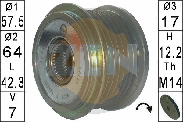 Alternator Freewheel Clutch (ZN5609)