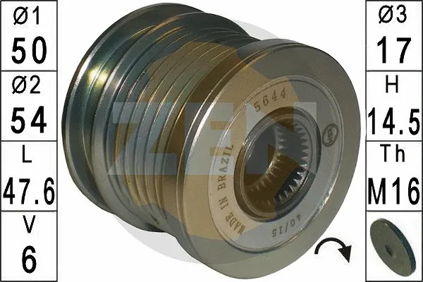 Alternator Freewheel Clutch (ZN5644)