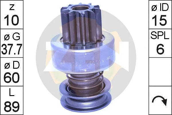 Freewheel Gear, starter (ZN1784)