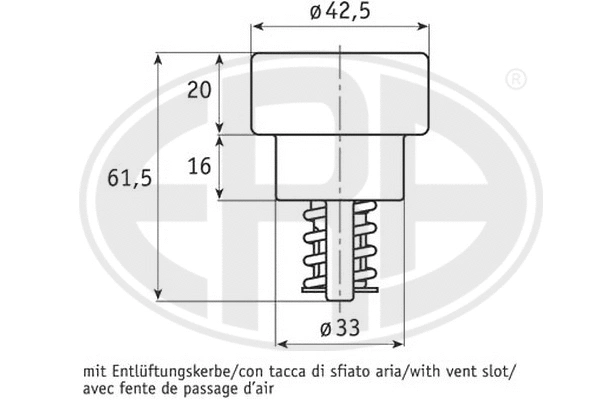 Thermostat, coolant (350126)
