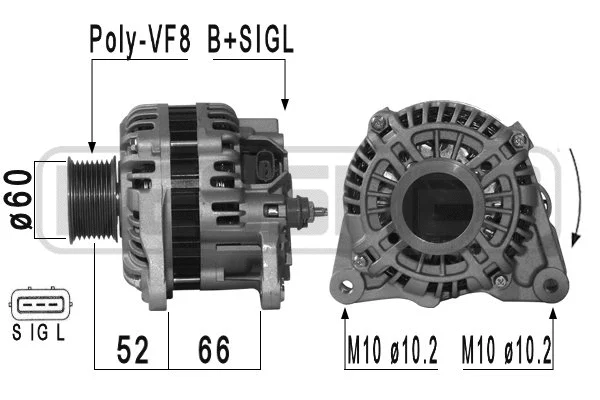 Alternator (210954A)