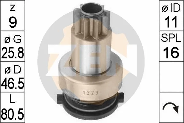 Freewheel Gear, starter (ZN1223)
