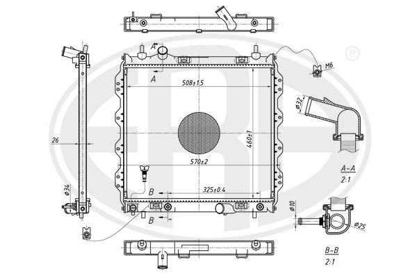 Radiator, engine cooling (673305)