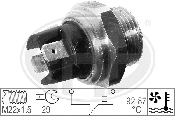 Temperature Switch, radiator fan (330291)