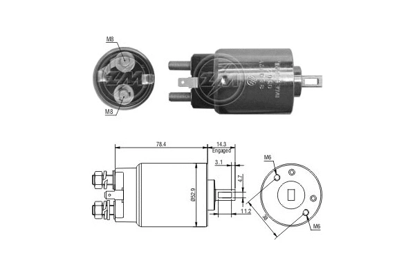 Solenoid Switch, starter (ZM980)